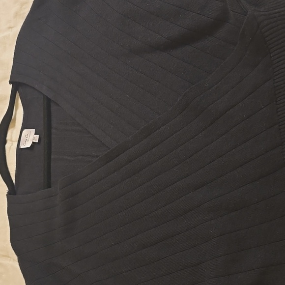 COZY CO. Black wrap sweater. Viscose 55% Poliester 30% Nylon 15% - Picture 4 of 14